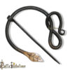 Medieval Style Hand Forged Iron Cloak Pin