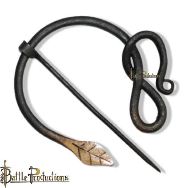 Medieval Style Hand Forged Iron Cloak Pin